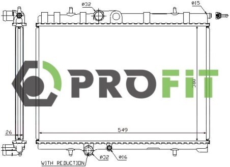 Радіатор охолоджування profit 1740-0090