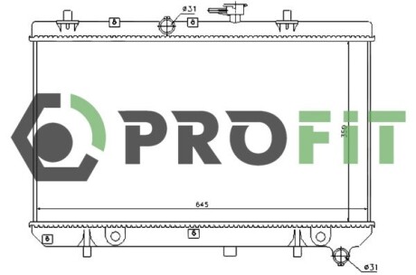 Радіатор охолоджування profit 1740-0149