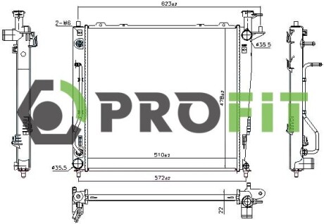 Радіатор охолоджування profit 1740-0153