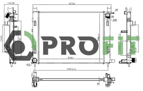 Радіатор охолоджування profit 1740-0177
