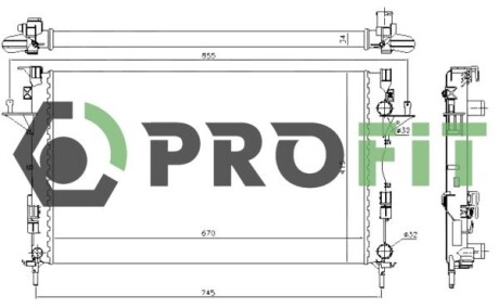 Радіатор охолоджування profit 1740-0181