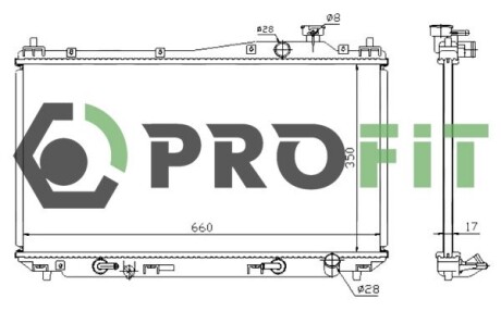 Радиатор охлаждения profit 1740-0205