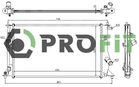 Радиатор охлаждения profit 17400220