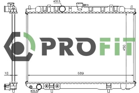 Радиатор охлаждения profit 1740-0252