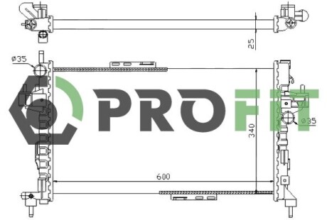 Радіатор охолоджування profit 1740-0378