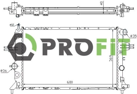 Радіатор охолоджування profit 1740-0390