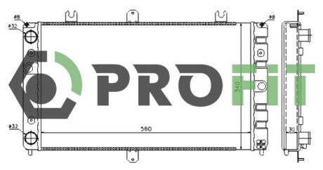 Радіатор охолоджування profit 1740-1502