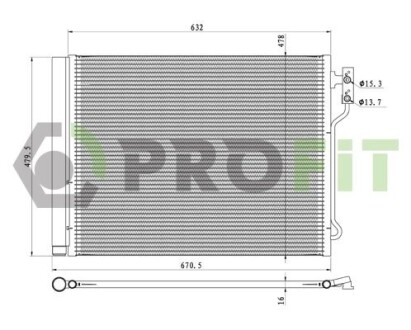 Конденсер кондиціонера profit 1770-0065