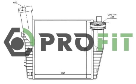 Радиатор наддува profit 1780-0002