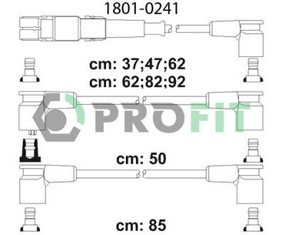 Комплект кабелей высоковольтных profit 1801-0241