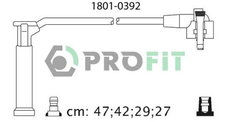 Комплект кабелей высоковольтных profit 1801-0392