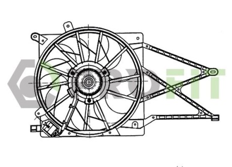 Вентилятор радиатора profit 1850-0003
