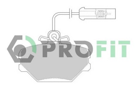 Колодки гальмівні дискові profit 5000-0524