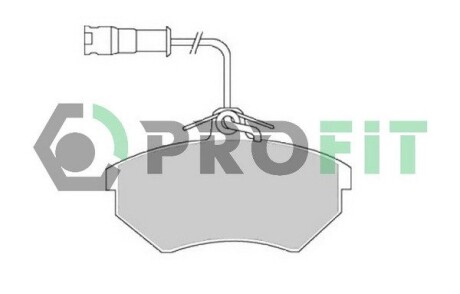 Колодки тормозные дисковые profit 5000-0954