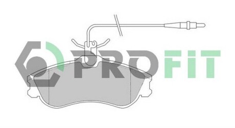 Колодки тормозные дисковые profit 5000-1112