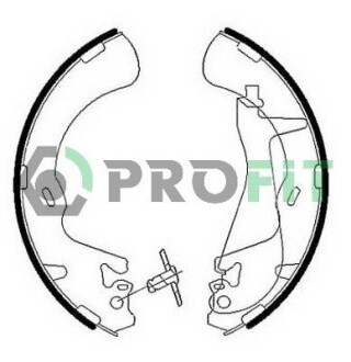 Колодки гальмівні барабанні profit 5001-0010