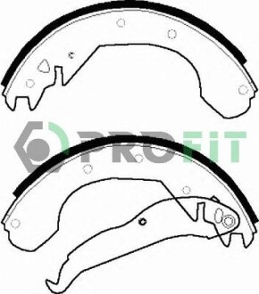 Колодки тормозные барабанные profit 5001-0199