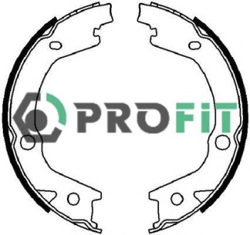 Колодки тормозные барабанные profit 5001-4021