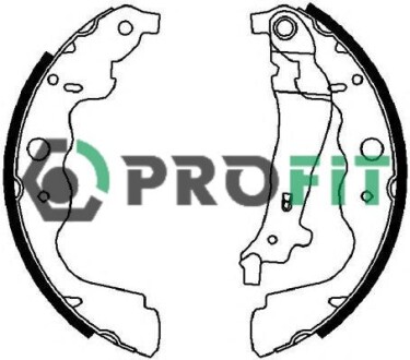 Колодки тормозные барабанные profit 5001-4031