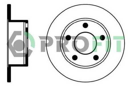 Диск тормозной profit 50100321 (фото 1)