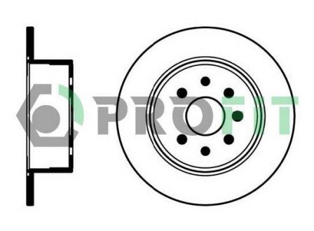 Диск гальмівний profit 5010-0814