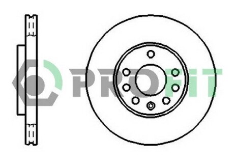 Диск гальмівний profit 5010-1042