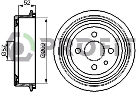 Барабан тормозной profit 5020-0013