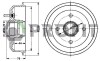 Барабан гальмівний profit 50200024 (фото 1)