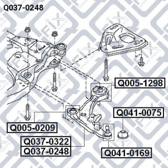 Рычаг передний правый q-fix q0370248