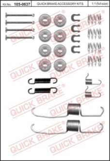 Монтажний комплект колодки quick brake 105-0637