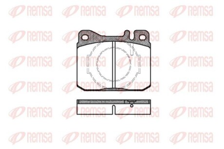 Колодки тормозные дисковые remsa 0010.40