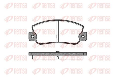 Колодки тормозные дисковые remsa 0025.30