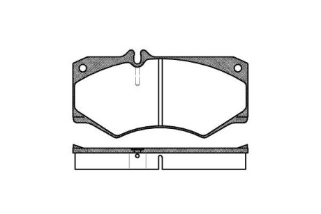 Колодка гальм. диск. VW LT 28-35 передн. remsa 0047.30