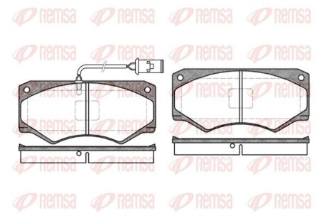 Колодки тормозные дисковые remsa 0047.52