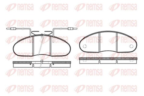 Колодки гальмівні дискові remsa 0048.02