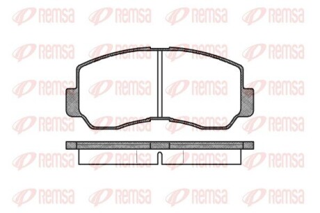 Колодки тормозные дисковые (комплект 4 шт.)) remsa 0094.40