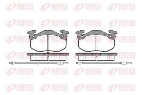 Колодки тормозные дисковые remsa 0144.24