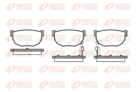 Колодки тормозные дисковые remsa 0151.02