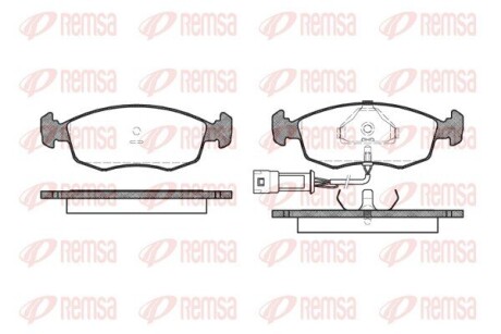 Колодки тормозные дисковые remsa 0172.02