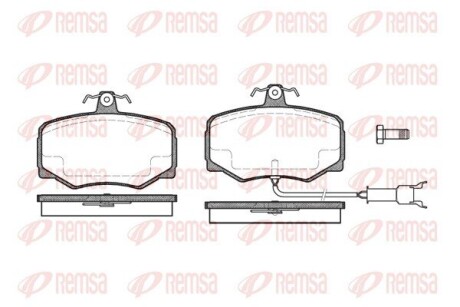 Колодки тормозные дисковые remsa 0246.12