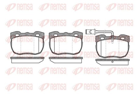 Колодки тормозные дисковые remsa 0267.11