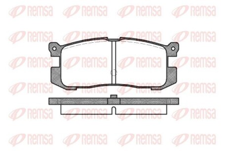 Колодки гальмівні дискові remsa 0272.00