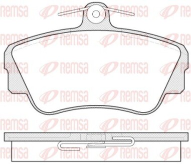 Колодки гальмівні дискові remsa 0309.00