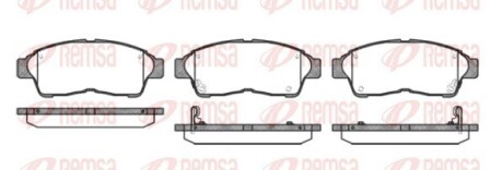 Колодки тормозные дисковые remsa 0402.02