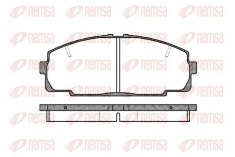 Колодки тормозные дисковые remsa 0421.20