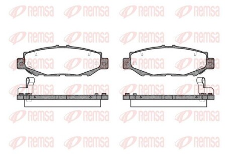 Колодки гальмівні дискові remsa 0424.04