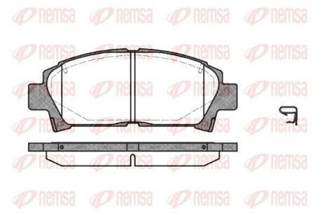 Колодки тормозные дисковые remsa 0427.02