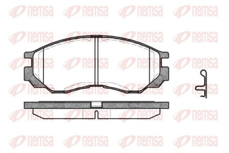 Колодки тормозные дисковые remsa 0583.00