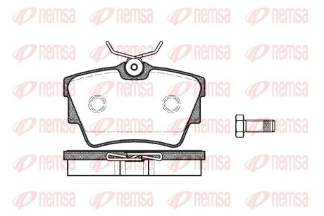 Колодки тормозные дисковые remsa 0591.10