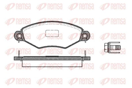 Колодки тормозные дисковые remsa 0643.10